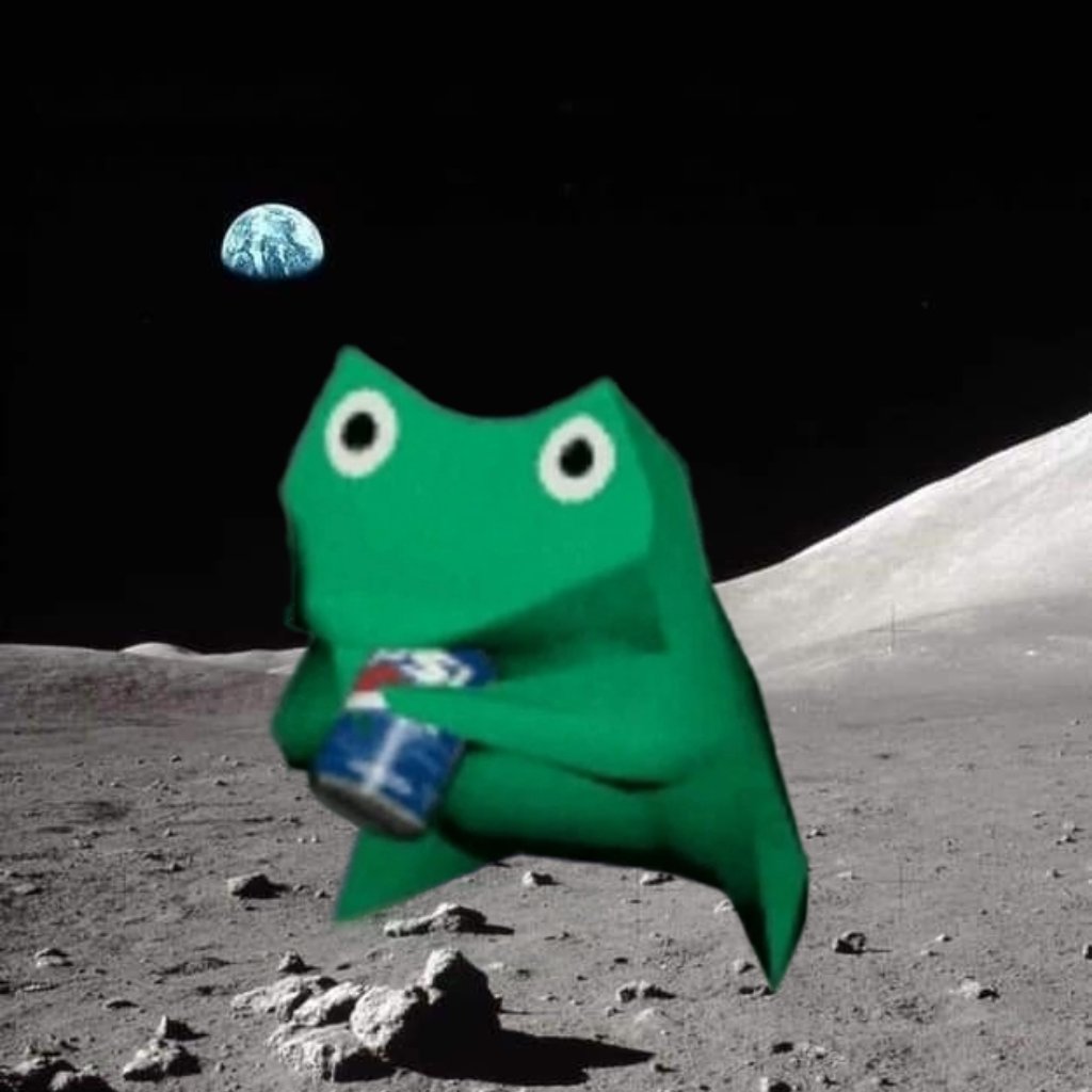 HungerFrog on the moon